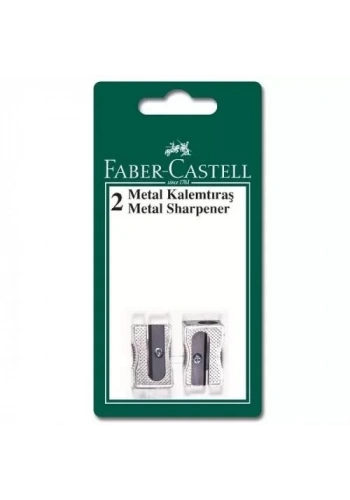 FABER-CASTELL METAL KALEMTRAŞ 2Lİ BLİSTER (183100)
