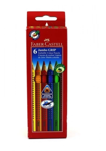 FABER-CASTELL GRİP JUMBO KURU BOYA 6 RENK (110906)