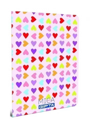 GIPTA OFSET MİCA PLASTİK KAPAK DEFTER A4 KARELİ 80 YAPRAK (2475)