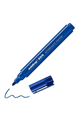 EDDİNG 366 BEYAZ TAHTA KALEMİ YUVARLAK UÇ MAVİ 1mm