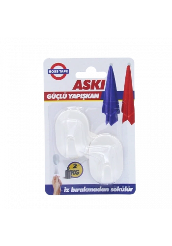 BOSS TAPE 4125 PLASTİK KÜÇÜK ASKI 2Lİ BLİSTER