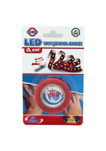 BOSS TAPE 3968 ÇİFT TARAFLI LED YAPIŞTIRMA BANDI 10mmx6m
