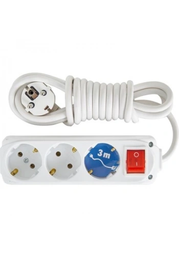 ALMERA 9230205 3LÜ ANAHTARLI TOPRAKLI PRİZ 5m (162780)