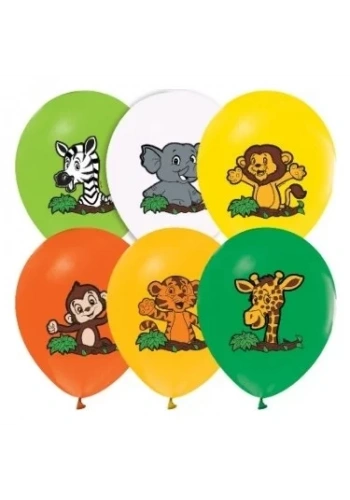 BALONEVİ SAFARİ BASKILI BALON 8Lİ (8051)