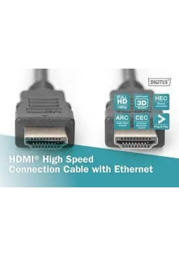 DİGİTUS AK-330114-020 HDMI KABLO 2m SİYAH