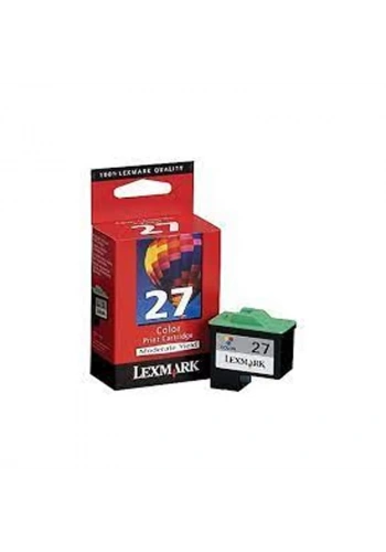 OUTLET LEXMARK 10N0227 27 RENKLİ ORJİNAL KARTUŞ 205 SAYFA (X1270 X1110 Z13 Z640 Z33)