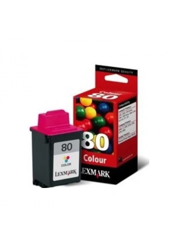 OUTLET LEXMARK 12A1980 80 RENKLİ ORJİNAL KARTUŞ 275 SAYFA (3200 5000 7000 Z11 Z31)