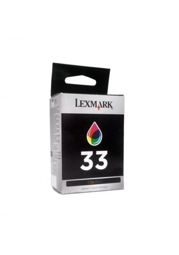 OUTLET LEXMARK 18CX033E 33 RENKLİ ORJİNAL KARTUŞ 150 SAYFA (X3350 P915 P6250 X5250 Z805)