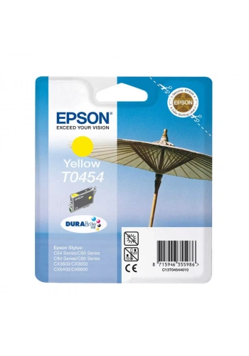 OUTLET EPSON T0454 C13T04544020 SARI ORJİNAL KARTUŞ 250 SAYFA (C64 C84 CX640)