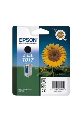 OUTLET EPSON T017 C13T01740120 SİYAH ORJİNAL KARTUŞ 600 SAYFA (STYLUS 680 STYLUS685 STYLUS777)
