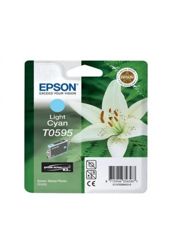 OUTLET EPSON T0595 C13T05954020 AÇIK MAVİ ORJİNAL KARTUŞ 450 SAYFA (STYLUS PHOTO R2400)