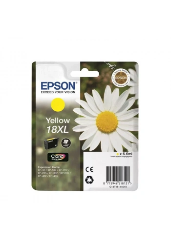 OUTLET EPSON T1814 C13T18144020 18XL SARI ORJİNAL KARTUŞ 450 SAYFA (XP102 XP202 XP302 XP402 XP405)