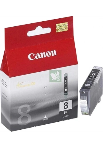OUTLET CANON CLI-8BK SİYAH ORJİNAL KARTUŞ 280 SAYFA (BJC 8500 İP6700D MP830 MP970 MX850)