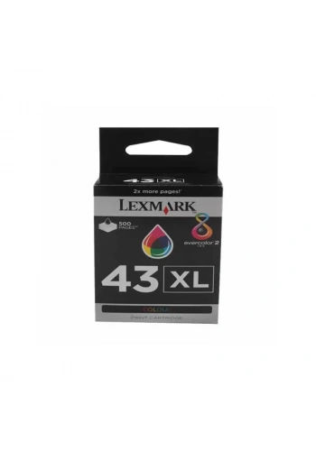 OUTLET LEXMARK 18YX143E RENKLİ ORJİNAL KARTUŞ 500 SAYFA YÜKSEK KAPASİTE (P250 P350 X4950 X9350 Z1520)