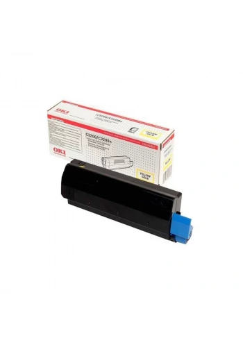 OUTLET OKİ 43034813 SARI ORJİNAL TONER 1500 SAYFA (C3200)