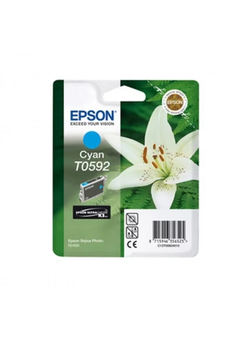 OUTLET EPSON T0592 C13T05924020 MAVİ ORJİNAL KARTUŞ 450 SAYFA (STYLUS PHOTO R2400)