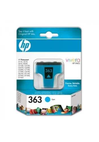 OUTLET HP C8771EE 363 MAVİ ORJİNAL MÜREKKEP KARTUŞ 400 SAYFA (C6180 C7180  C8180 D7160 3210)