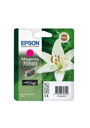 OUTLET EPSON T0593 C13T05934020 KIRMIZI ORJİNAL KARTUŞ 450 SAYFA (STYLUS PHOTO R2400)