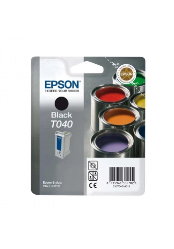OUTLET EPSON T040 C13T04014020 SİYAH ORJİNAL KARTUŞ 420 SAYFA (STYLUS C62 CX3200)