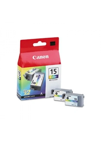 OUTLET CANON BCI-15C RENKLİ ORJİNAL KARTUŞ 350 SAYFA 2Lİ PAKET (İ70 İ80 IP90)
