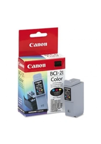 OUTLET CANON BCI-21C RENKLİ ORJİNAL MÜREKKEP KARTUŞ 100 SAYFA (BJC 2000 BJC 4000 BJC 5000 B 180C B 230C)