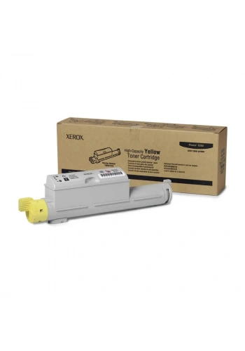 OUTLET XEROX 106R01220 SARI ORJİNAL TONER 12000 SAYFA YÜKSEK KAPASİTE (PHASER 6360)