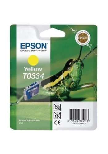 OUTLET EPSON T0334 C13T03344020 SARI ORJİNAL KARTUŞ 440 SAYFA (PHOTO 950 960)