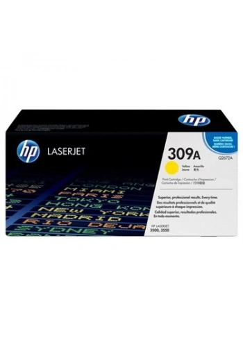 OUTLET HP Q2672A 309A SARI LAZER ORJİNAL TONER 4000 SAYFA (3500 3700)