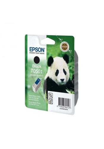 OUTLET EPSON T0501 C13T05014020 SİYAH ORJİNAL KARTUŞ 540 SAYFA (STYLUS 400 500 640 1200 710)