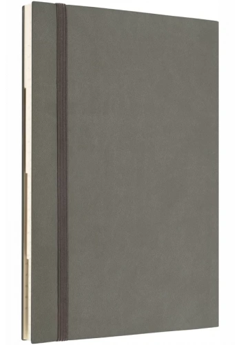 LATON TAVOİTE A5 TARİHSİZ PLANLAYICI TERMO DERİ YUMUŞAK KAPAK DEFTER 14x21cm 256 YAPRAK KOYU GRİ