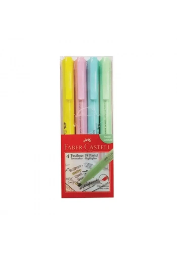 FABER-CASTELL FOSFORLU KALEM 38 PASTEL 4 RENK (158216)