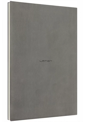 LATON UNELMA A5 TARİHSİZ PLANLAYICI PREMİUM TERMO DERİ YUMUŞAK KAPAK DEFTER 14x21cm 160 YAPRAK KOYU GRİ