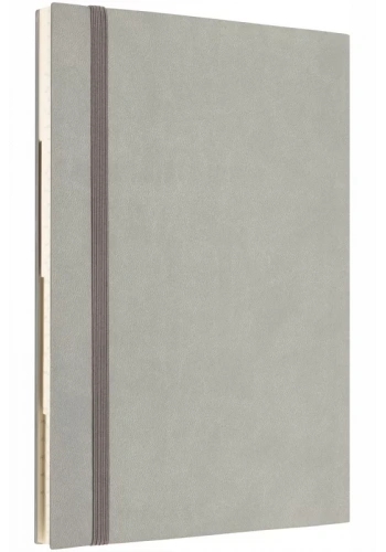 LATON TAVOİTE A5 TARİHSİZ PLANLAYICI TERMO DERİ YUMUŞAK KAPAK DEFTER 14x21cm 256 YAPRAK GRİ