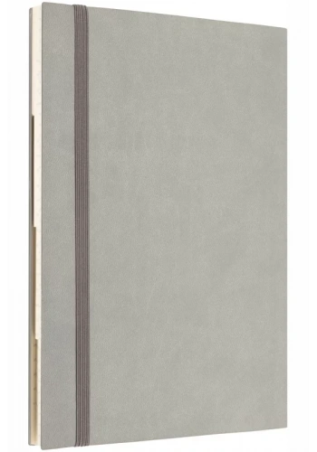 LATON TAVOİTE A5 TARİHSİZ PLANLAYICI KUMAŞ SERT KAPAK DEFTER 14x21cm 256 YAPRAK AÇIK GRİ