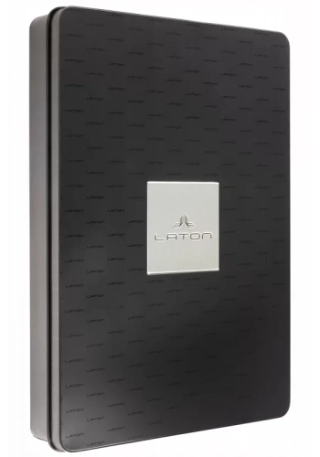 LATON SEİLU A5 PREMİUM TERMO DERİ YUMUŞAK KAPAK LÜKS DEFTER METAL KUTU SETİ ÇİZGİLİ 14.6x20.8cm 128 YAPRAK SİYAH