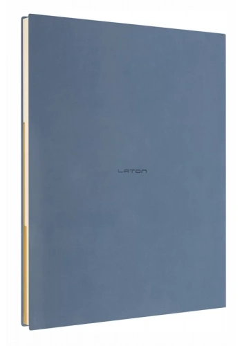 LATON JAETTU B5 SEPRA NOT DEFTERİ TERMO DERİ YUMUŞAK KAPAK DEFTER 18x23cm 192 YAPRAK MAVİ