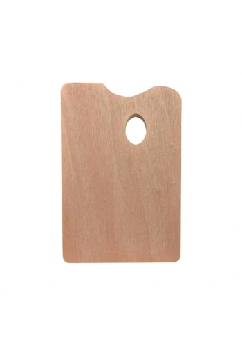 SÜDOR BS15-2 AHŞAP DİKDÖRTGEN RESİM PALETİ 25x30cm