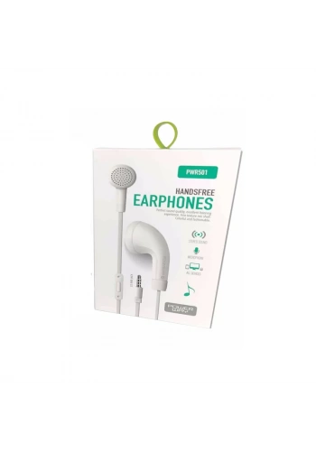 POWERWAY PWR501 MİKROFONLU KULAKİÇİ KULAKLIK BEYAZ
