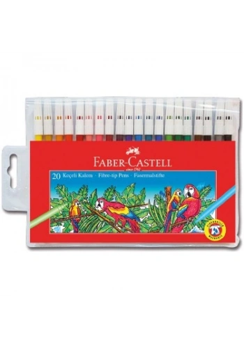FABER-CASTELL YIKANABİLİR KEÇELİ KALEM 20 RENK (5067155120)