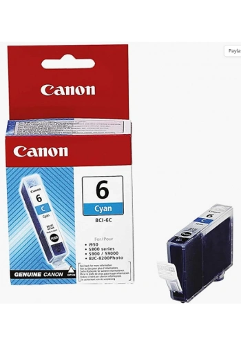 OUTLET CANON BCI-6C MAVİ MÜREKKEP KARTUŞ 280 SAYFA