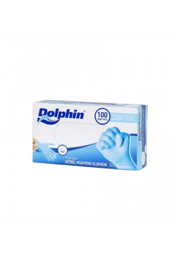 Pudrasız Mavi Nitril Eldiven Orta (M) - 100 Adet