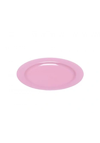 Plastik Pembe Tabak 23 cm - 10 Adet