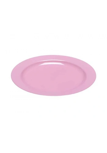 Plastik Pembe Tabak 26 cm - 10 Adet