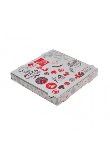 Pizza Kutusu 26x26x4,2 cm - 100 Adet