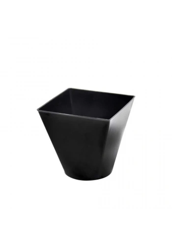 Plastik Mini Kap Siyah 240 cc - 24 Adet