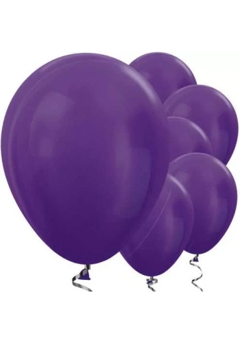 Mor METALİK 10 Adet  Balon