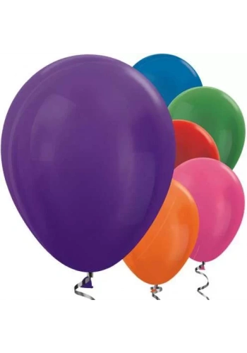 Karışık Renkli METALİK 12 li Latex Balon