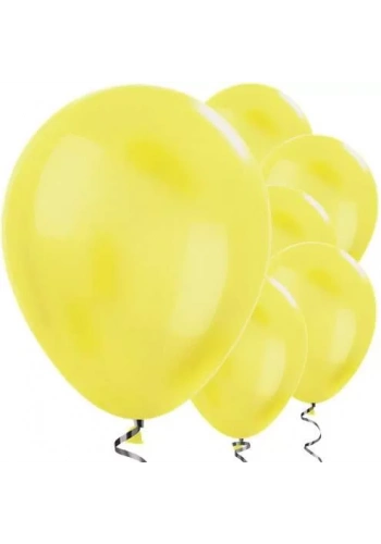 Sarı METALİK Balon 10 Adet