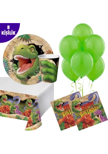 Dinozor Land Partisi 8 Li Parti Seti