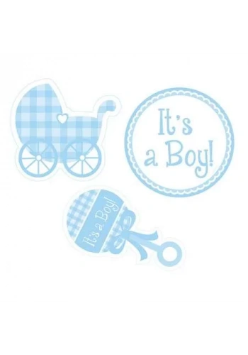 It is a Boy Bebek Arabalı 3 lü Duvar süsü